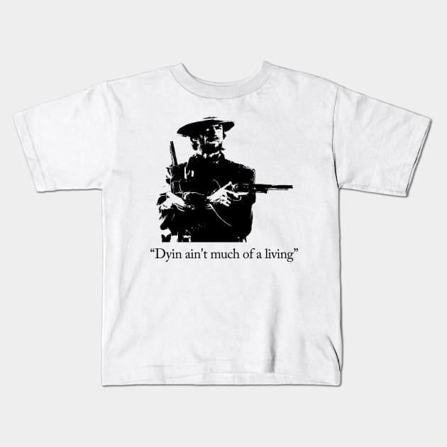 The Outlaw Josey Wales Kids T-Shirt by Vanilla Susu